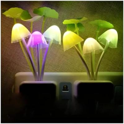 LED Mushroom Sensor Night Light - Pack Of 4