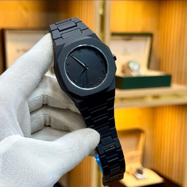 Black Arabic Aura Watch For Men Stylish Aura Watch 100% Original Watch