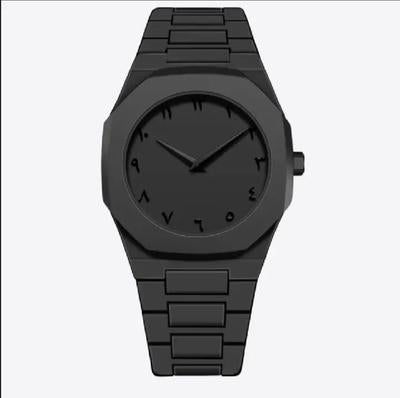 Black Arabic Aura Watch For Men Stylish Aura Watch 100% Original Watch
